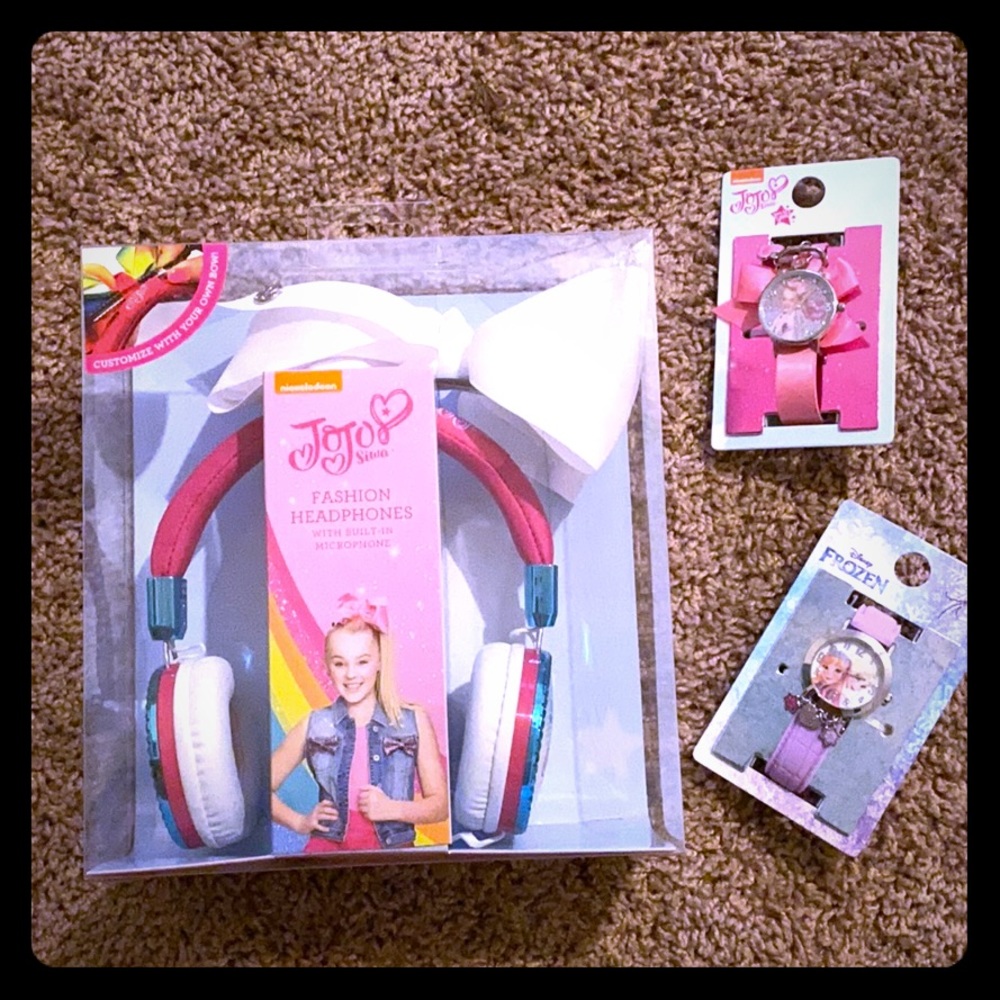 Jojo siwa headphones bow watches + frozen